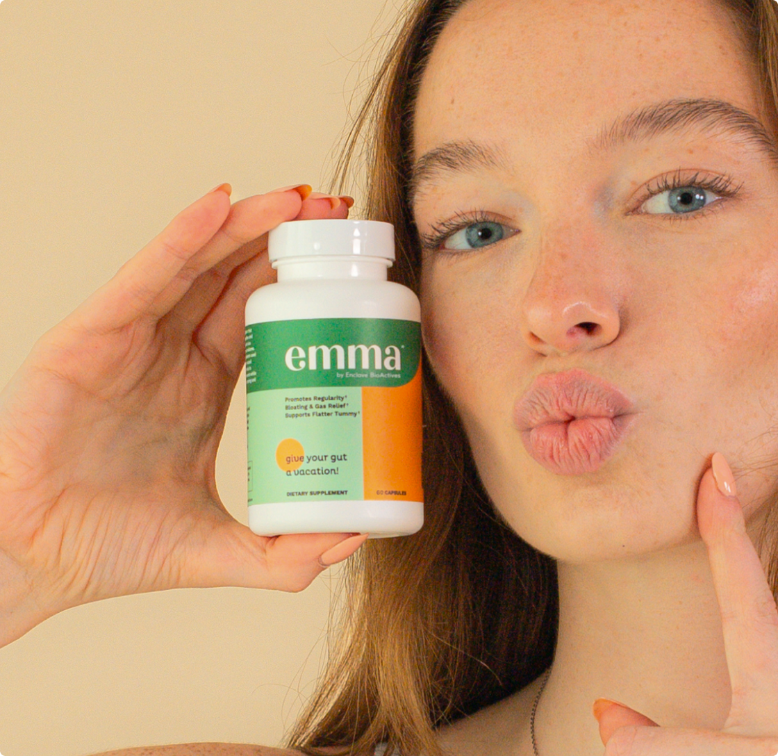 Emma Supplement natural digestive supplement close-up